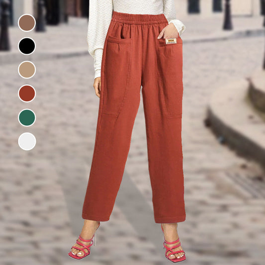 💝Pantalones de Algodón para Mujer con Cintura Elástica