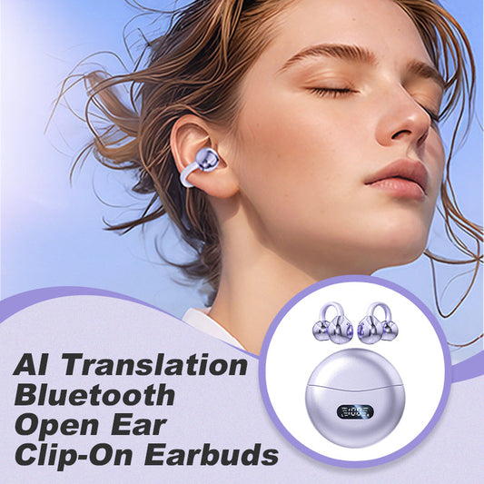AI Translation Auriculares Bluetooth abiertos con clip