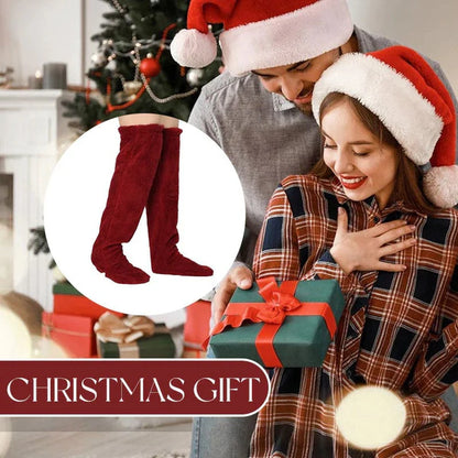 🎁¡Rebajas de Navidad con un 50 % de descuento!💥¡Calcetines hasta la rodilla de plumón de ganso!🧦⛄