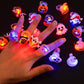🎁 Anillo Iluminado LED de Halloween 😍 - Juego con 50 piezas