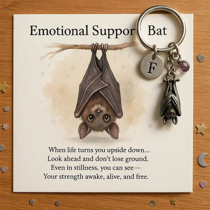 🦇💖 ¡50% DE DESCUENTO! Llavero “Emotional Support Bat” — Súper Tierno & Motivacional 🔑✨ | ¡Producto Súper Vendido!🔥
