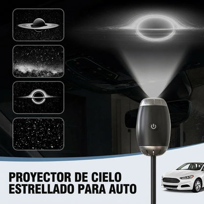 Proyector de luz de estrellas para el hogar y el automóvil alimentado por USB