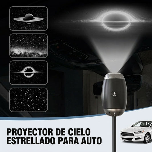 Proyector de luz de estrellas para el hogar y el automóvil alimentado por USB