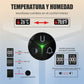 Recordatorio de pantalla 4 en 1, enchufable con sensor de temperatura y humedad integrado, con sensor dual, recordatorio de seguridad del aire con pantalla clara, sonido y luz para casas, cocinas, apartamentos y vehículos recreativos.