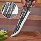 Cuchillo para deshuesar con decoración dragón con funda
