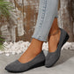 Elegantes zapatos de cuña con tacón bajo antideslizantes y ligeros