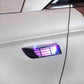 Luz intermitente decorativa de ventilación para coche alimentada por energía solar