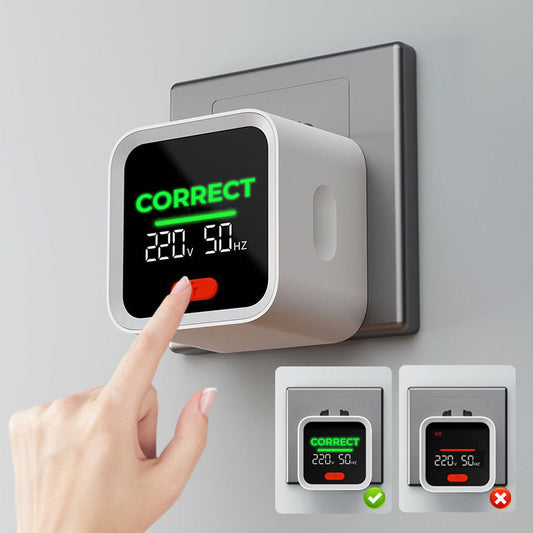 Probador de Enchufe con Pantalla LCD