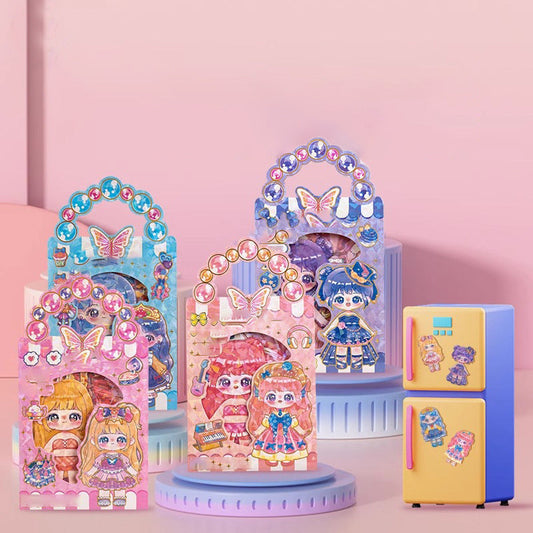 🧲 50% DE DESCUENTO! ✨ Muñecas Magnéticas de Vestir para Niños - 25 Piezas de Ropa Intercambiable con Diseño Seguro y Educativo 👧👦