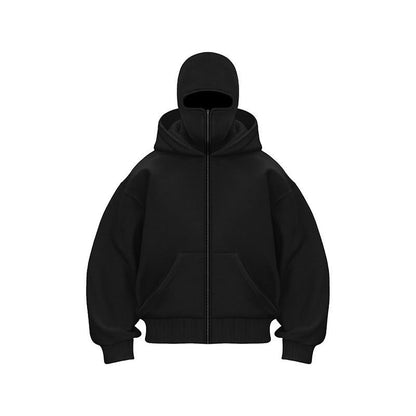 Sudadera con capucha y cremallera Ninja para hombre y mujer