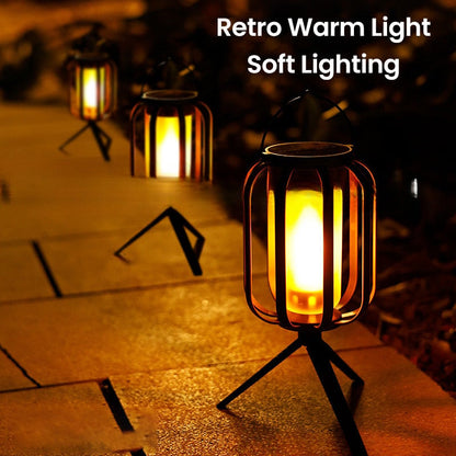 🌞 ACHETEZ 2 - RECEVEZ 1 GRATUIT ! 🏮 Lanterne Solaire Extérieur 4 Modes - Éclairage LED Étanche avec Effet Flamme Dansante ✨🌙