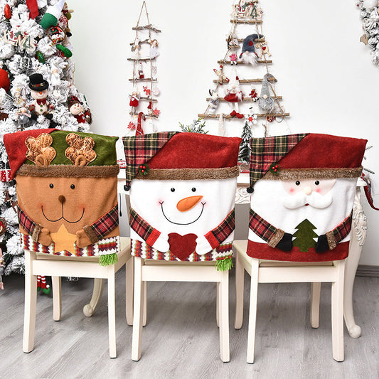 🎅Rebajas navideñas anticipadas: 50 % de descuento 🎅Funda para silla con motivos navideños✨Haz de tu hogar el lugar más acogedor estas Navidades🎄