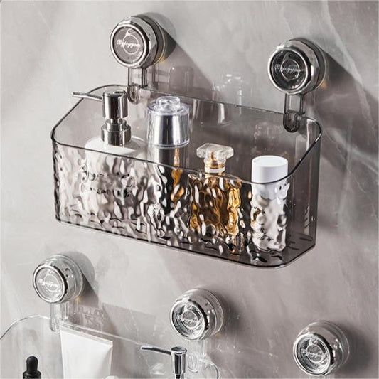 🔥 ÚLTIMO DÍA DE PROMOCIÓN - 50 % DE DESCUENTO 🔥 🛁✨Estante con ventosas y diseño glaciar de estilo lujoso y ligero
