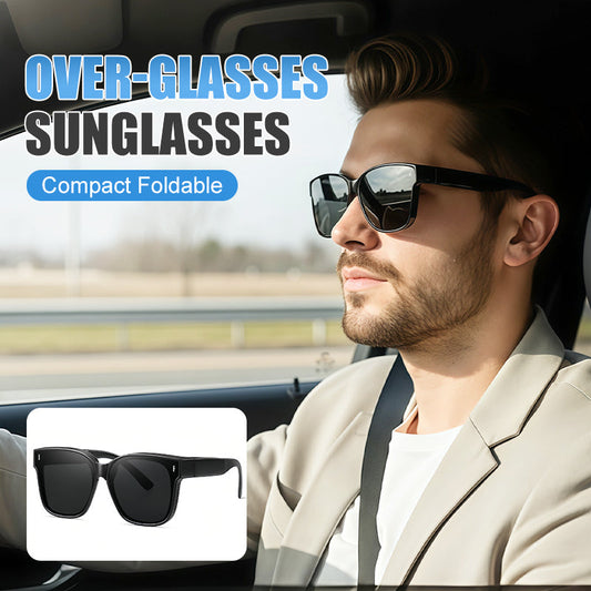 Compact Foldable Over-Glasses Sunglasses