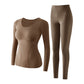Women's Thermal Underwear Set with Shelf Bra