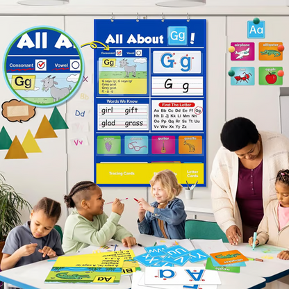Interactive Alphabet Learning Pocket Chart Set