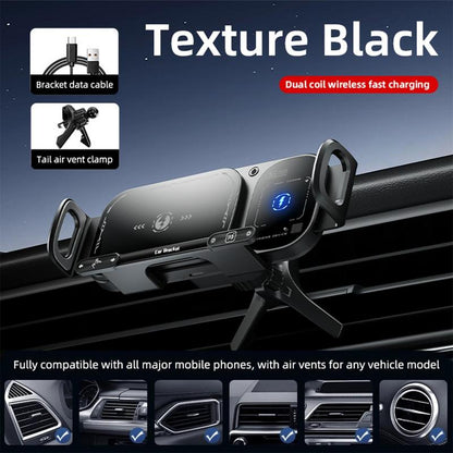 ⚡Soporte inalámbrico para coche de carga rápida de 15 W para smartphones plegables y estánda