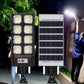 Nueva farola solar para alumbrado público con control remoto, luz de jardín de anochecer a amanecer, luz solar para exteriores con sensor de movimiento y control remoto, adecuada para patios, estacionamientos, garajes y calles.
